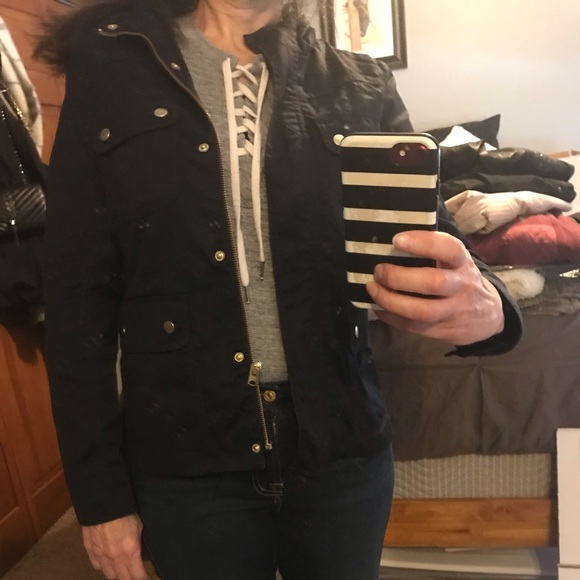 J Crew Field Jacket Navy XS - Picture 2 of 7